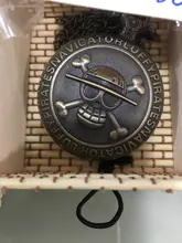Reloj de bolsillo de cuarzo para hombre, colgante de cadena con calavera antigua, pesadilla antes de Navidad, de bronce, relojes bolsillo Vintage