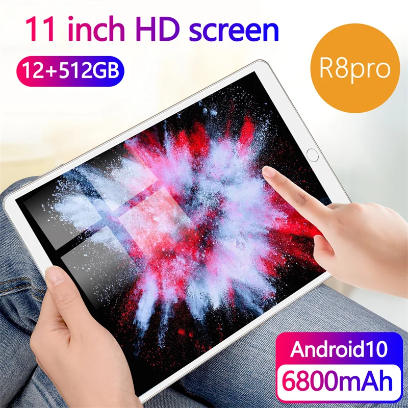 11 inch Tablet Android 10 8GB RAM 256GB ROM 10 Core tablets PC 2560 x 1600 4G Network wifi Dual Speaker Phone tablette