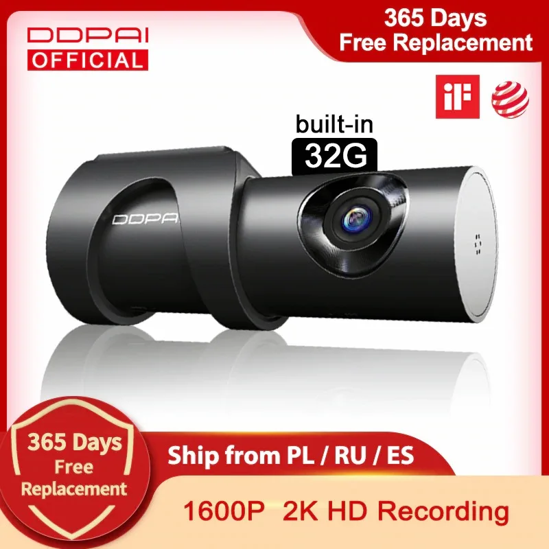 DDPAI Dash Cam Mini 3 1600P HD 2K Car Camera Auto Drive Vehicle Video Recroder Android Wifi 24H Parking Monitor Hidden DVR Mini3