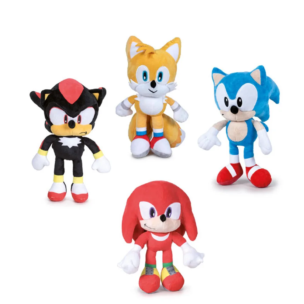 Sonic The Hedgehog-sega-blue Sonic Plush-stuffed Tails Yellow-stuffed  Shadow Black-stuffed Knuckles Red-quality Super Soft Measures 30 Cm -  Movies & Tv - AliExpress
