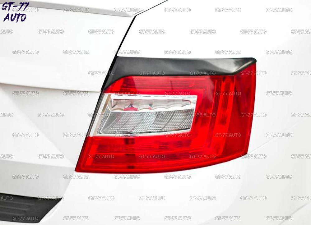 Накладки на передние фары для Skoda Octavia A7 2013- реснички 1 комплект/2 шт внешний материал ABS пластик Стайлинг