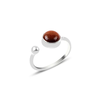

KUTAYDAN Star Cubic Zirconia Adjustable Tall Ring 925 Sterling Silver