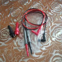 Sonda Universal de cable de silicona para multímetro Digital, 1 par de pines de prueba para multímetro Digital, punta de aguja 20A, multímetro con clip de 2mm