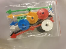 Flecha de 100mm para juego de mesa y ajedrez, accesorios de juego de cartas, 10CM, 6 uds.