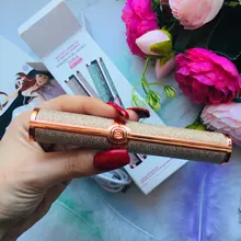 Pluma del condensador de ajuste para cejas para mujer, depiladora Facial de maquillaje, Afeitadora eléctrica portátil indolora, depilación corporal