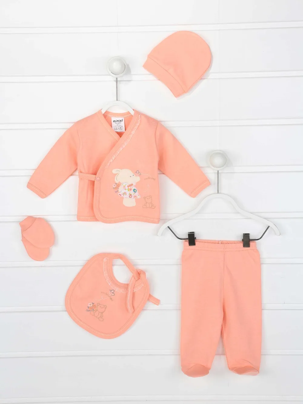 082-087-023 Pudra Yenidoğan Kız Bebek 5 li Hastane Çıkışı (1)