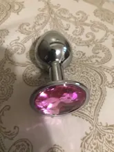 Juguetes sexuales con forma de minitapón Anal para mujer, consolador masculino con forma redonda de Metal, de acero inoxidable suave, cola pequeña, productos íntimos