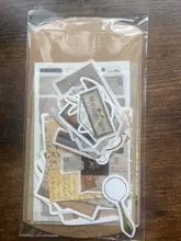 30 unids/set Vintage Scrapbooking Diy Paquete de pegatinas Retro decorativa Natural colección diario Washi etiqueta engomada de papel de arte