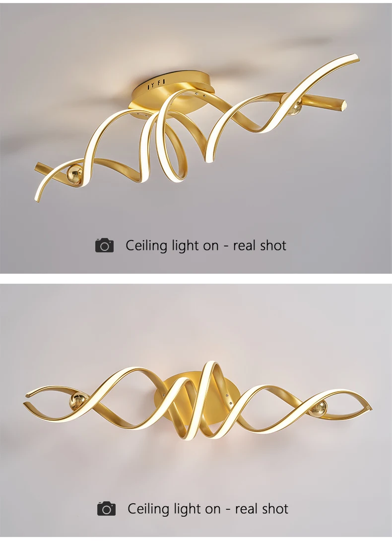 Bedroom Ceiling Lamp Minimalist Led Light For Living Room Children's Loft Golden Home Decor Kitchen Dining Hanging Chandelier chandelier lamp