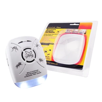 

All-in-1 Ultrasonic & Electromagnetic Mosquito & Pest Repeller w/ Sound Indicator Double Insulated Environment Safe - 110V US