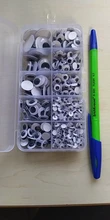10 cuadrículas en caja de 700 Uds., autoadhesivas mezcladas al azar, aproximadamente 4-15mm, muñecas, ojos saltones, usadas para accesorios para crear tu propia muñeca artesanal
