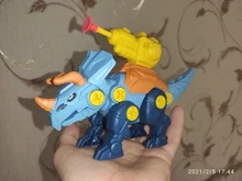 Conjunto de dinosaurios de juguete para niños, tuerca de tornillo de combinación, juguetes educativos de bloques con montaje, regalo