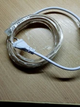 Tira de luces LED impermeable para exteriores, tira de luces LED SMD 2835, 1M, 2M, 5M, 10M, 20M, 25M, 220V, Flexible, color blanco cálido