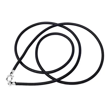 

Lace rubber terminations 925 Sterling silver m unisex 50cm. Closure reasa