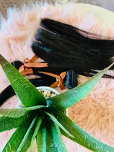 Mechones de pelo liso brasileño con cierre, cabello humano Remy de 30 pulgadas, Color Natural, 3 mechones