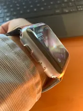 Lebanda-funda para apple watch 6 SE 5 4 3 2 1, protector de pantalla para iwatch, parachoques duro, transparente, 40, 44mm, fina transparente