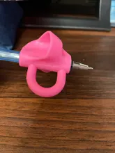 Lápiz para escribir soporte para sartén para niños, lápiz para escribir sartén de silicona para soporte para aprender a practicar, agarre, dispositivo para corregir postura, 1 Uds.