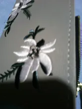 Billetera corta con estampado de flores para mujer, monedero pequeño con cremallera, tarjetero de cuero