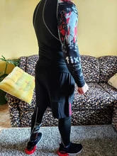 Traje deportivo de LICRA para MMA para hombre, ropa deportiva de secado rápido, kit de entrenamiento de compresión, leggings térmicos, ropa interior