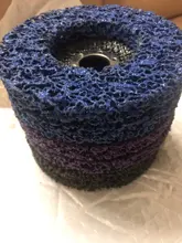 1/3 Uds 125mm disco con tira de polietileno rueda abrasiva pintura Óxido de limpio de ruedas para motocicletas Durable amoladora de ángulo de coche