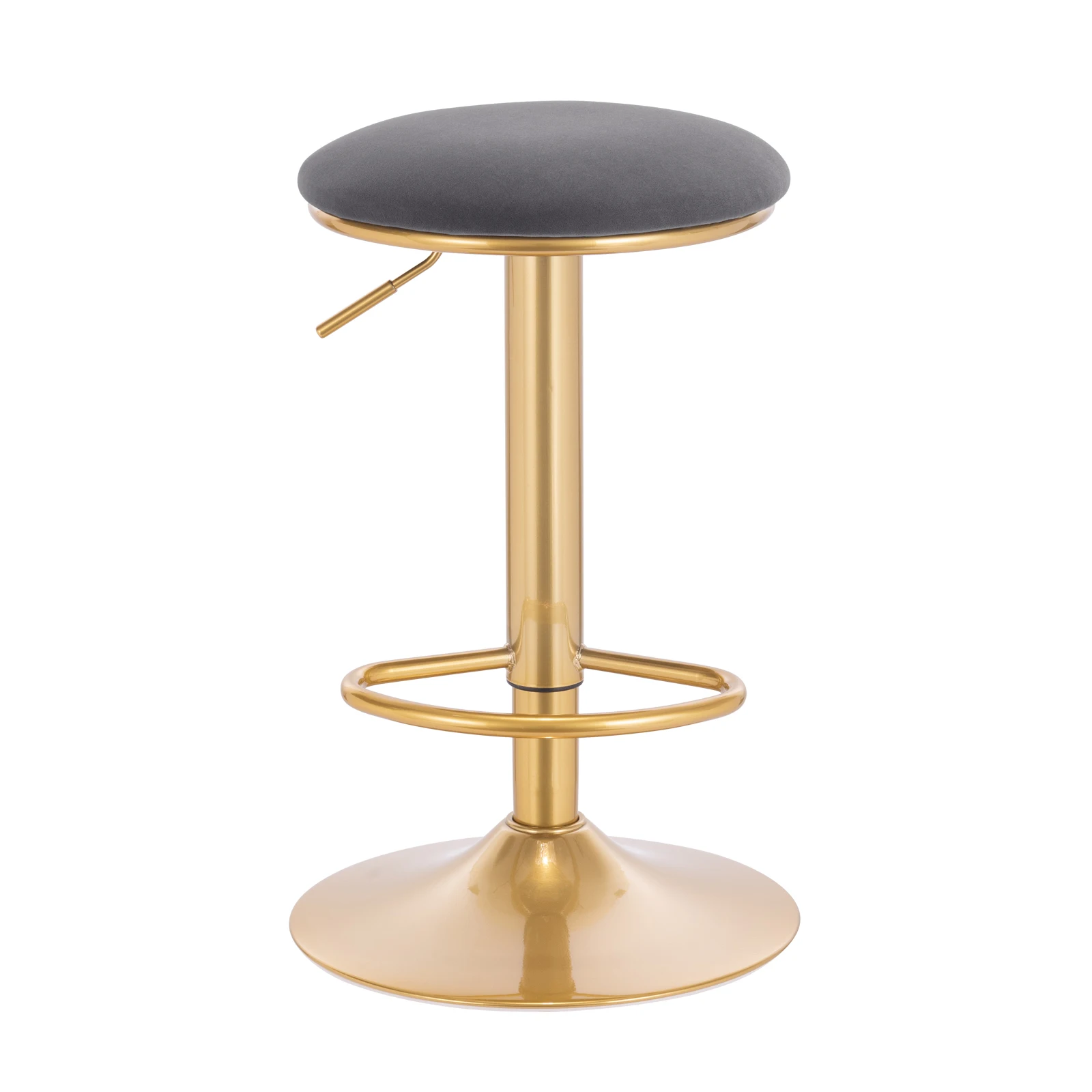 Tanio 1PC stołek barowy z podnóżkiem ergonomiczny 360 ° obrotowy