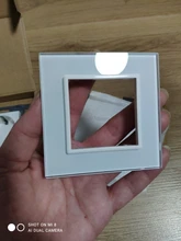 Livolo – Panel de cristal para interruptor de pared. VL-C7-SR-11, Panel de cristal blanco perla de 80mm * 80mm, estándar europeo