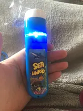 Balleenshiny-rompecabezas de interacción para padres e hijos, juguete luminoso para Educación Temprana, lámpara de proyector de Tobogán, Animal, dinosaurio