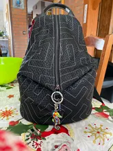 Mochila De Cuero genuino para mujer, morral de piel auténtica, a la moda, combina con todo, bolso de viaje personalizado de gran capacidad para dumplings