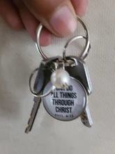 Verso de la Biblia clave cadenas fe llavero escritura citar joyería cristiana amigo mujeres hombres regalo regalos