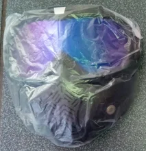 BOLLFO-Gafas de esquí para Snowboard, gafas de esquí para nieve, a prueba de viento, gafas de vidrio para Motocross con filtro para la boca