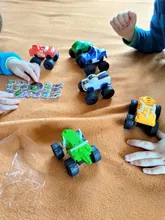 6 unids/set cuerpo máquinas juguetes ruso milagro Crusher camión vehículos figura de cuerpo juguetes para los niños regalos de cumpleaños