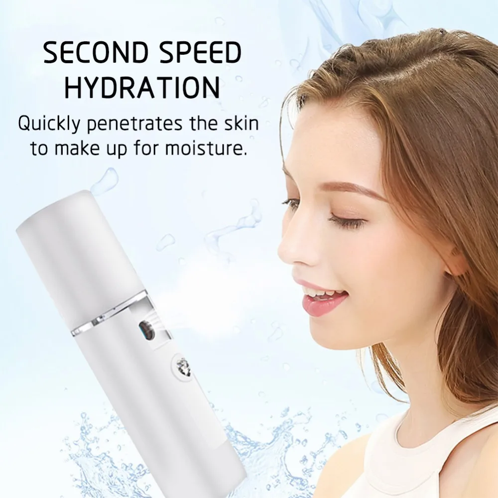 Facial Moisturizing Beauty Instrument USB Charging Portable Nano Mist Spray Handy Atomization Mister Device Face Steamer Tool