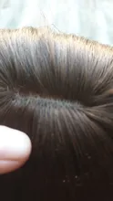 Halo Lady-Clip de belleza para mujer, cabello humano con explosión de flequillo, pieza central, pelo lacio brasileño no Remy para la pérdida de cabello
