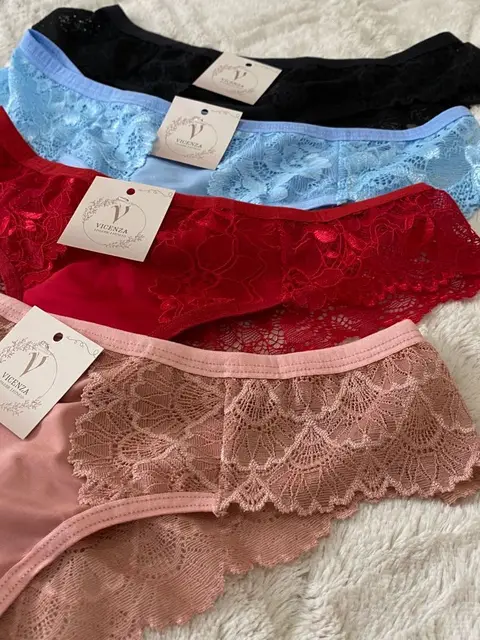 Calcinha KIT 3 PEÇAS Feminina FRETE GRATIS Leve 3 Pague 2 Sexy Fio Calça Lingerie Promoção Revenda Moda Intima