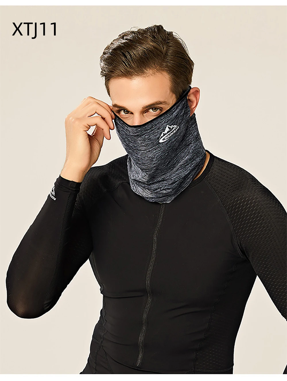 Cycling Face Mask Anti-UV Summer Ice Silk Anti-sweat Breathable Running Bandana Sun Protection Sports Scarf Face Mask