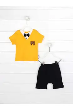 

Yellow Summer Papyonlu Male Baby 2 li Suit