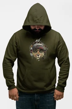 

Angemiel Wear HipHopçı Slat Green Men 'S Hooded Sweatshirt