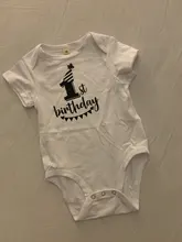 Mono gracioso recién nacido, niño y niña, primer Mono para cumpleaños, mono infantil, ropa de manga corta, trajes de 0 a 18M