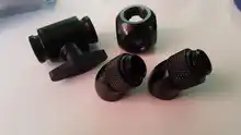 Elbow Brass-Adapter Computer Water-Cooling-System G1/4 Screw-Thread PC Male-To-Female-Connector-Fitting