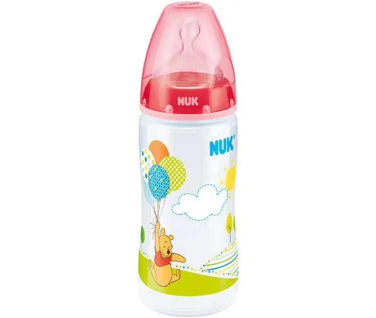Ортодонтическая бутылка для питья NUK First Choice Plus Дисней Винни ПП-силикон 0-6 месяцев