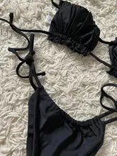 Conjunto de Bikini con estampado de leopardo para mujer, traje de baño de dos piezas con estampado de leopardo, cintura baja, 2021