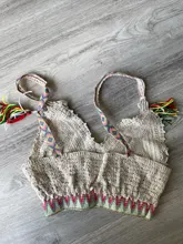 Cover Ups Swimsuit Kimono Bikini Weave Crop-Top Tassel Crochet Beach-Wear Summer Sexy