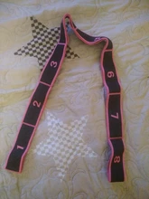 Banda elástica de látex y poliéster para yoga, cinta elástica, banda de estiramiento, bandas de resistencia, para gimnasio, para pilates, para baile latino
