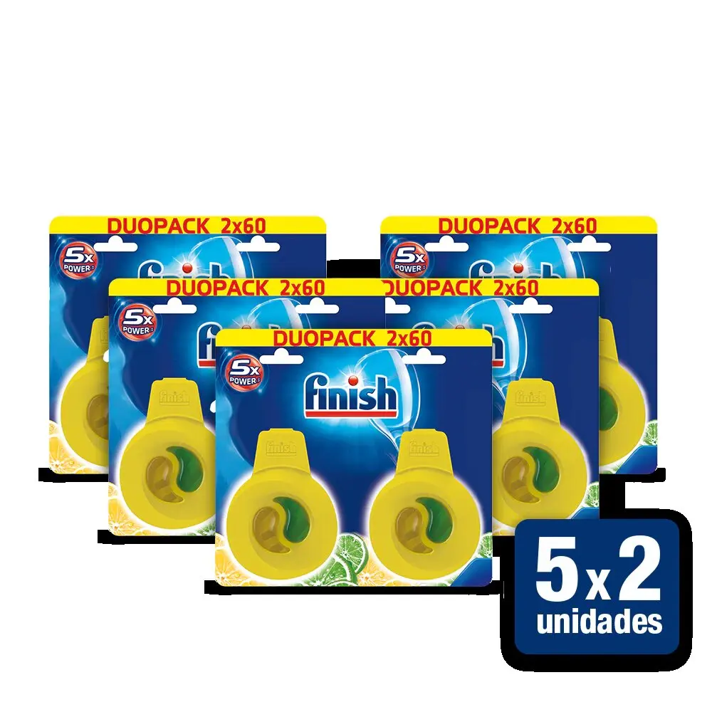 Finish Deo для посудомоечной машины: 5x Finish Duplo Deo Lemon-посудомоечная машина-удаляет неприятные запахи - Тип аромата: 5x Finish Duplo