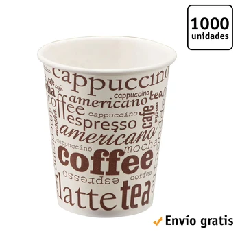 

TELEVASO-1000 pc-Glass de paperboard for coffee Vending-Disposable and recyclable-Ideal for Beverages hot like coffee, tea