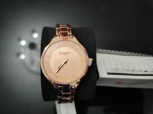 Curren-Juego de relojes para parejas, cronógrafo informal para hombre y mujer, relojes de pulsera de oro rosa para amantes, 2020