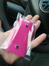 Llavero PU de las mujeres de los hombres de llaveros cartera cubierta de Hasp de moda billeteras para llaves organizador de bolsa de almacenamiento de regalo creativo