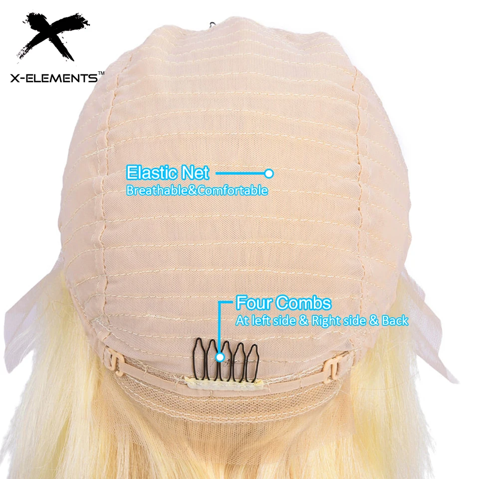 13*4 Lace Front Human Hair Wigs Honey Blonde 613 Short Bob Wig Brazilian Straight Lace Front Wig Human Hair Wigs For Women