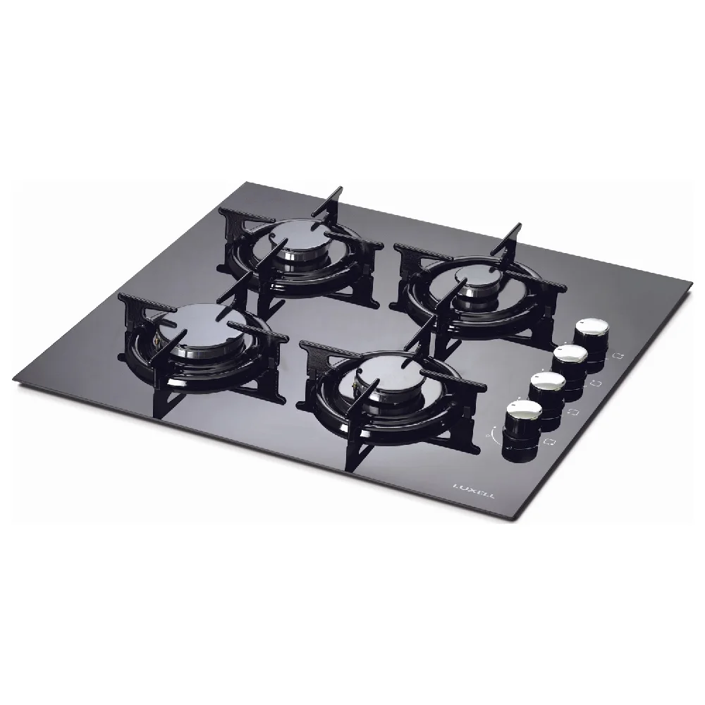 Luxell Lx-40 Tshdf 4 Burner LPG Gas Black Glass Meter Ignition Safety System Top Button Free Shipping from Turkey | Бытовая техника