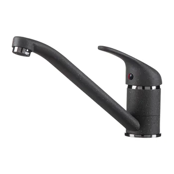 

Mixer single handle (40mm) for kitchen with swivel excess 220mm, gray quartz